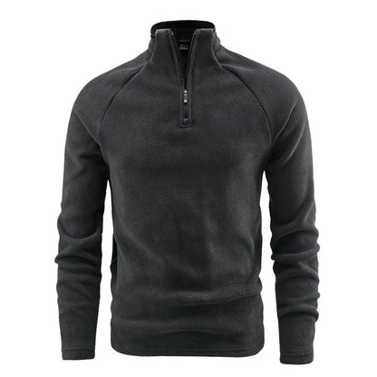 Men's Polar Fleece Stand Collar Warm Sweatshirt