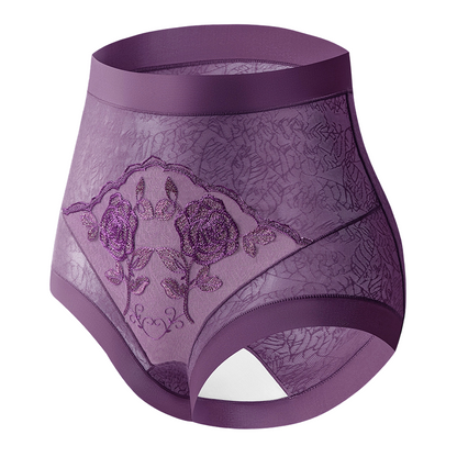 Women's High Waist Tummy Control Lace Panties