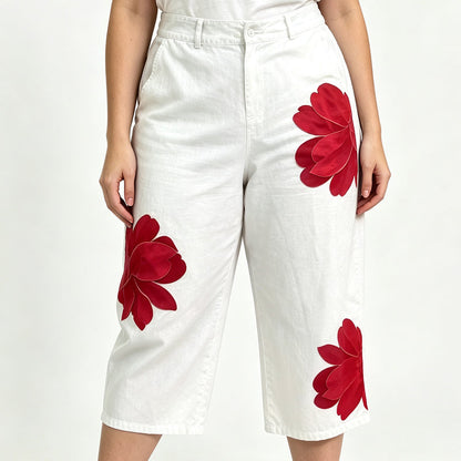 Women's Wide Leg Printed Pants