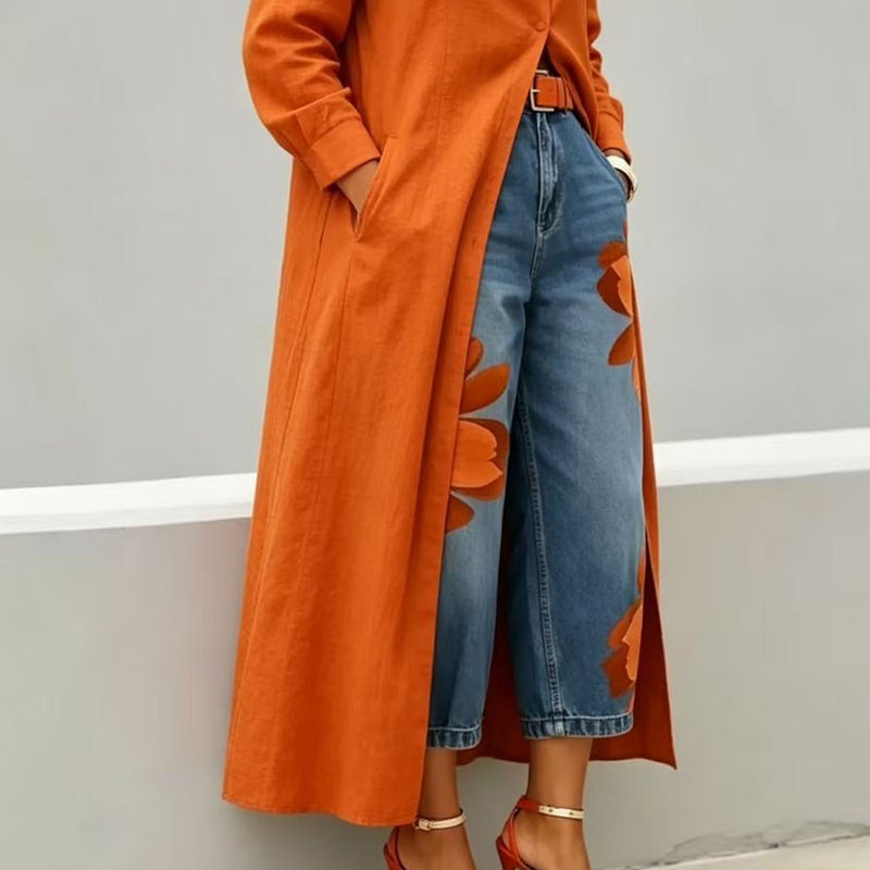 Women's Wide Leg Printed Pants