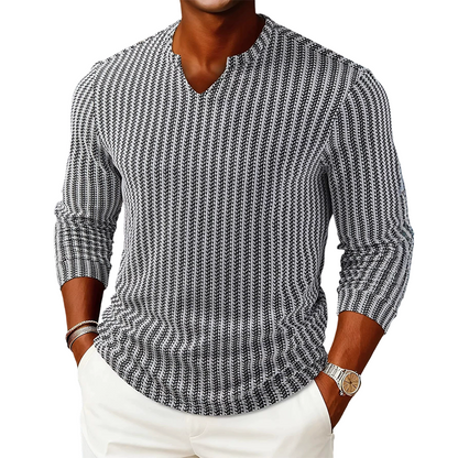 Modern Textured Knit Pullover