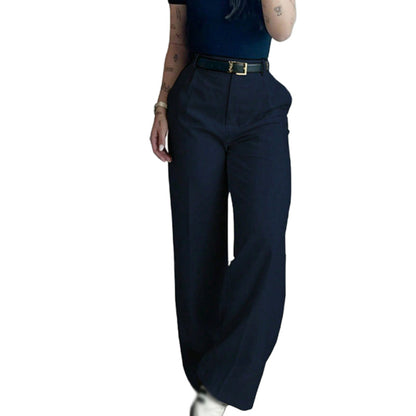 Women's Casual High-Waist Straight-Leg Pants