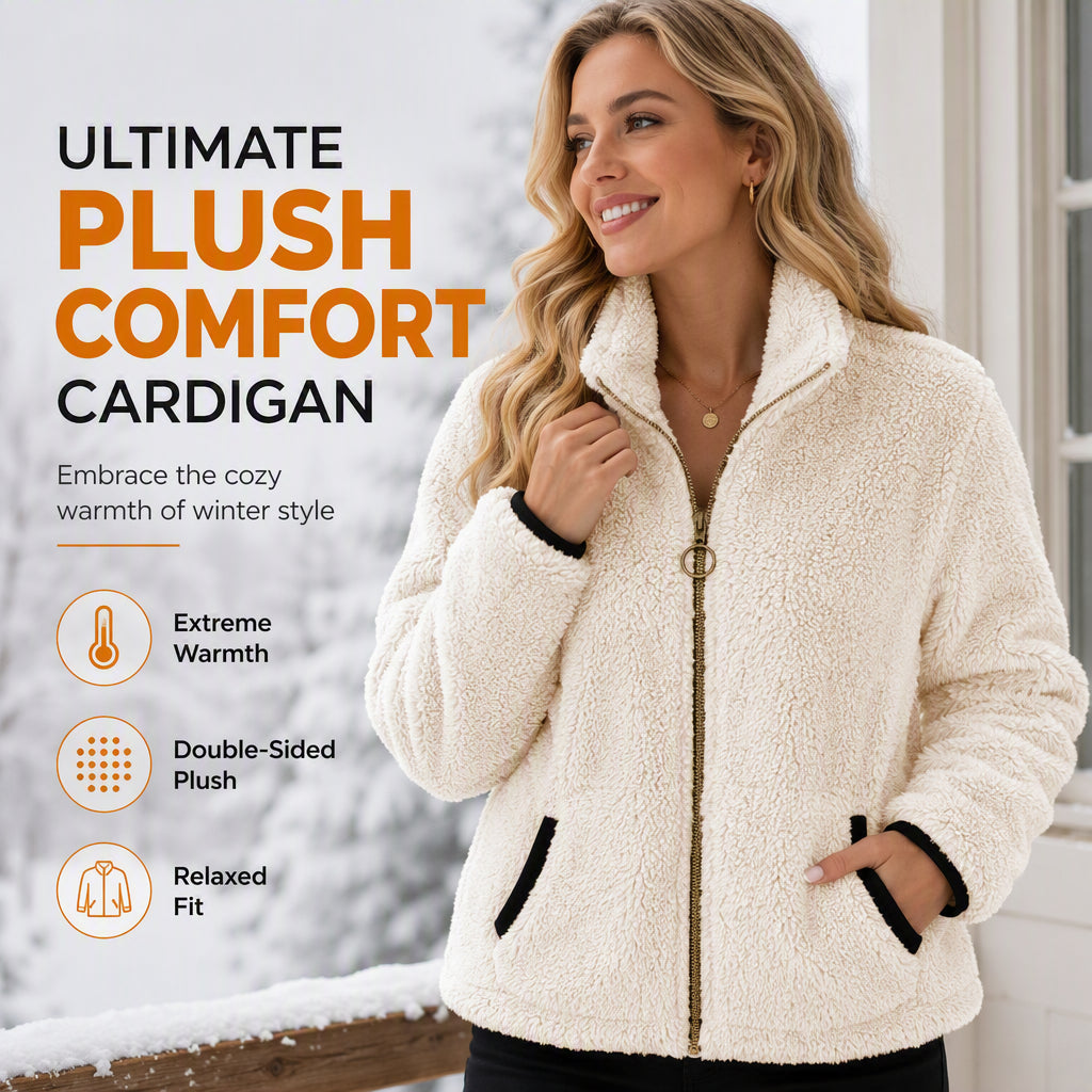 Women’s Casual Zip-Up Cardigan Jacket
