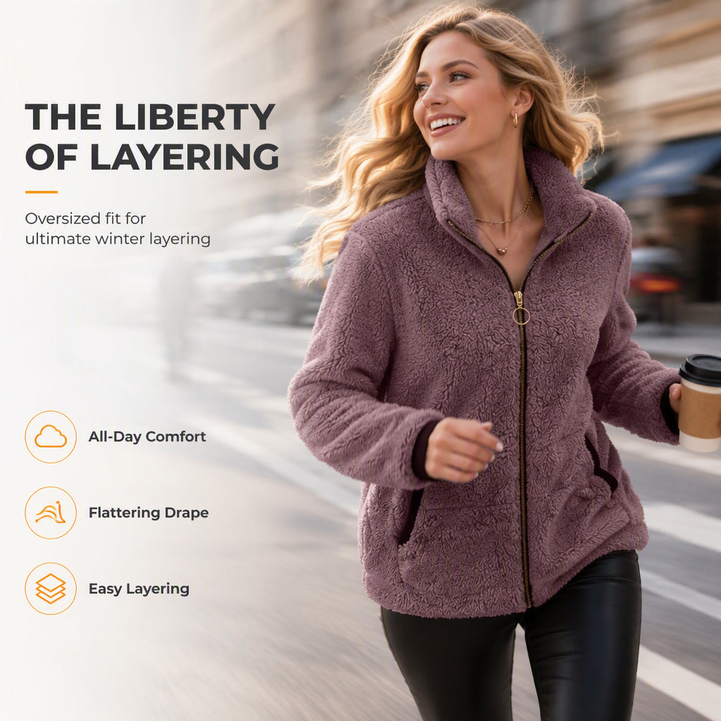 Women’s Casual Zip-Up Cardigan Jacket