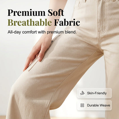 Women's High-Waisted Wide-Leg Cargo Pants
