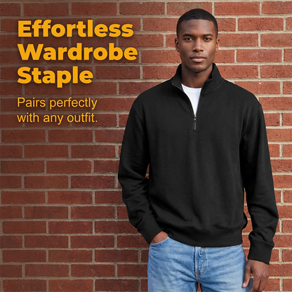 Premium Quarter-Zip Pullover Sweatshirt