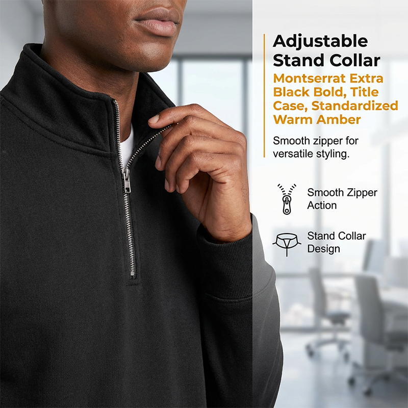 Premium Quarter-Zip Pullover Sweatshirt