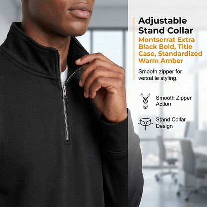 Premium Quarter-Zip Pullover Sweatshirt