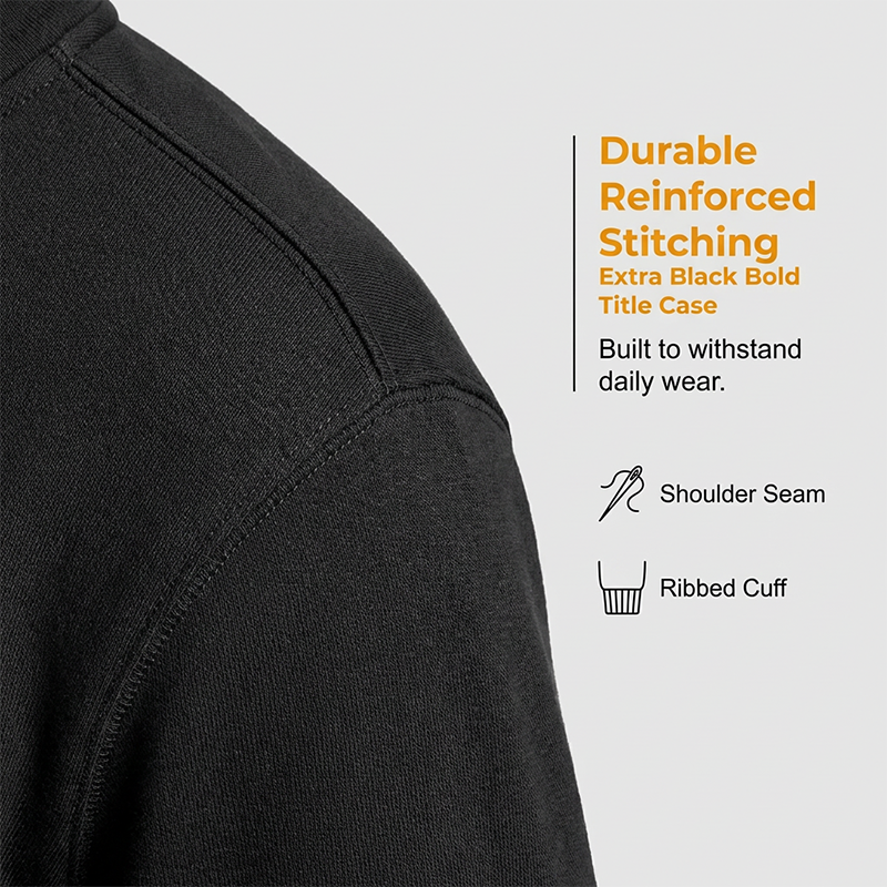 Premium Quarter-Zip Pullover Sweatshirt