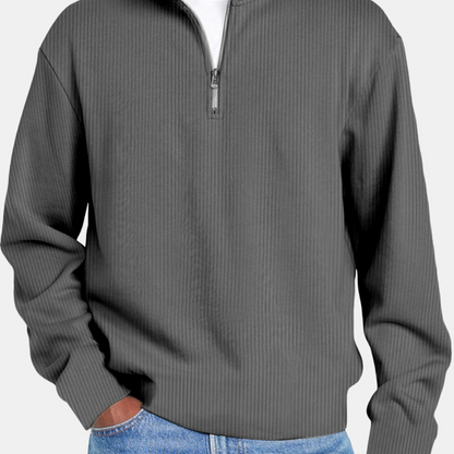 Premium Quarter-Zip Pullover Sweatshirt