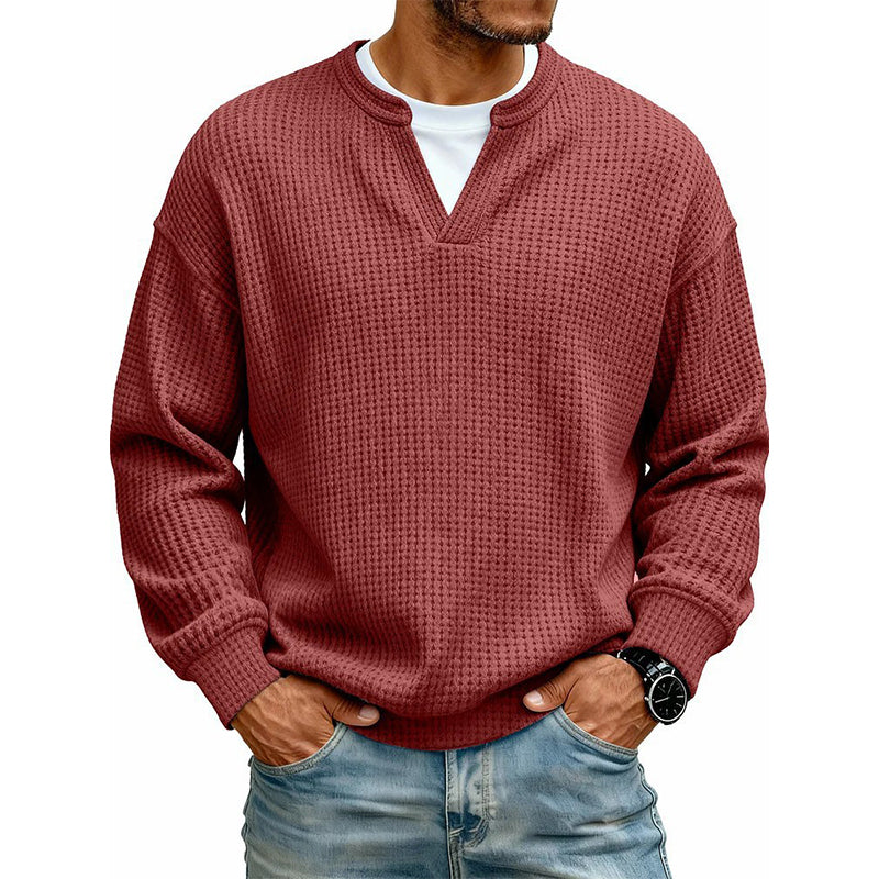 Layered Comfort Waffle Tee