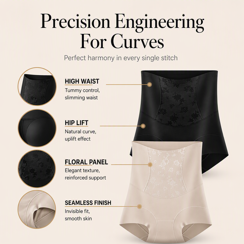 Women's Seamless High-Waisted Shaping Panties
