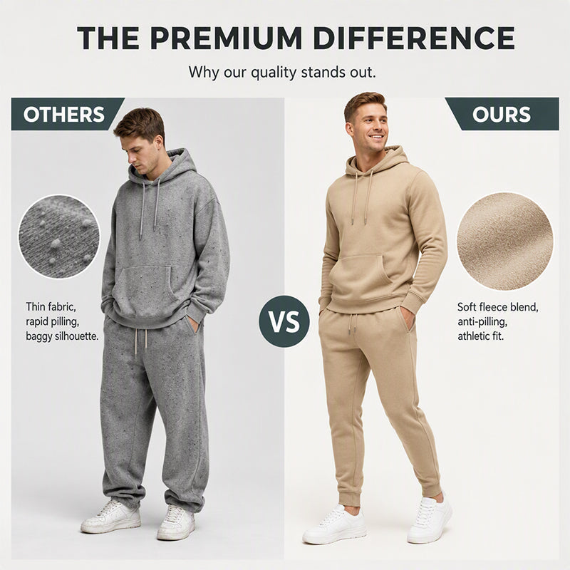 Men's Casual Graphic Hoodie & Sweatpants Set