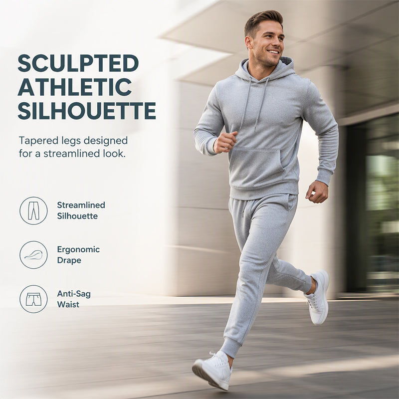 Men's Casual Graphic Hoodie & Sweatpants Set