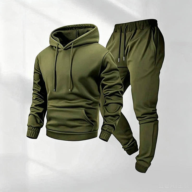 Men's Casual Graphic Hoodie & Sweatpants Set