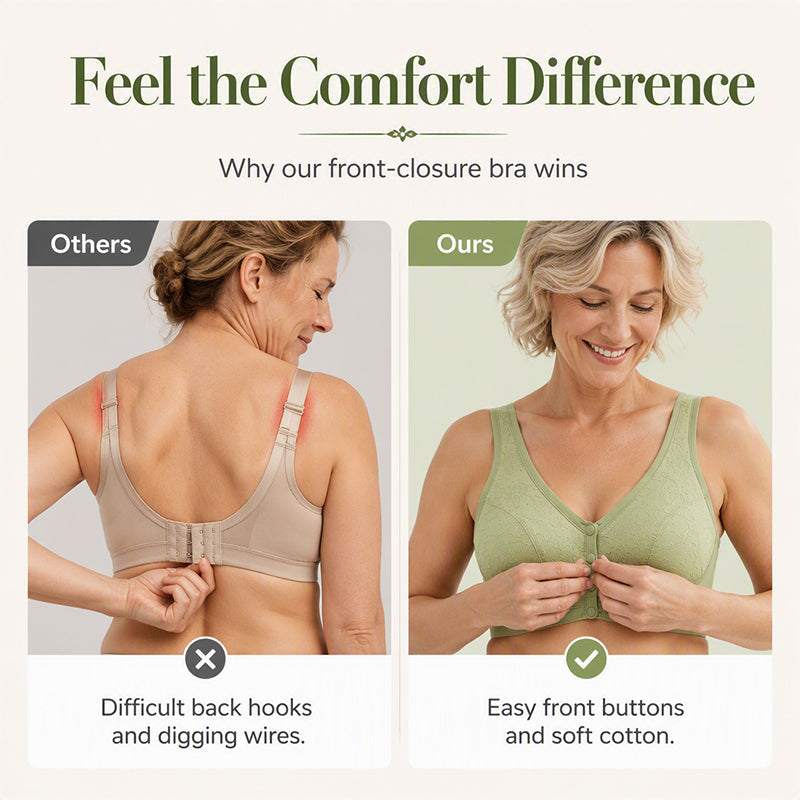 👙Women’s Wireless Front Closure Bra🌸
