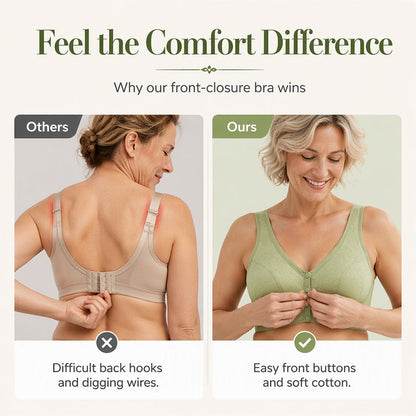 👙Women’s Wireless Front Closure Bra🌸