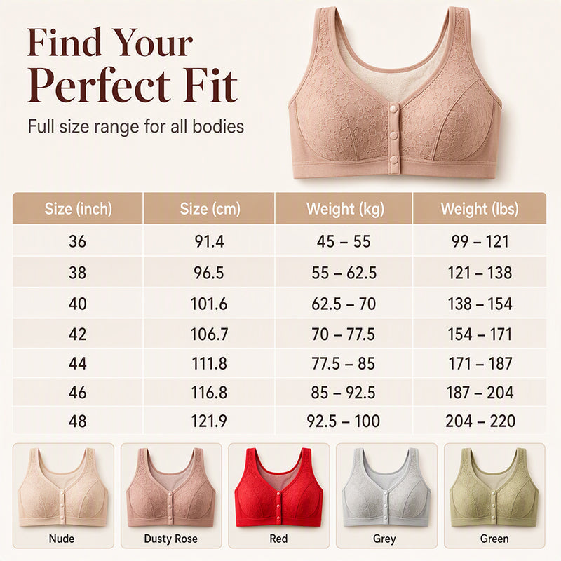 👙Women’s Wireless Front Closure Bra🌸