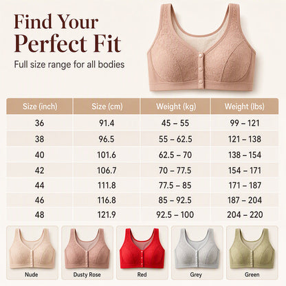 👙Women’s Wireless Front Closure Bra🌸