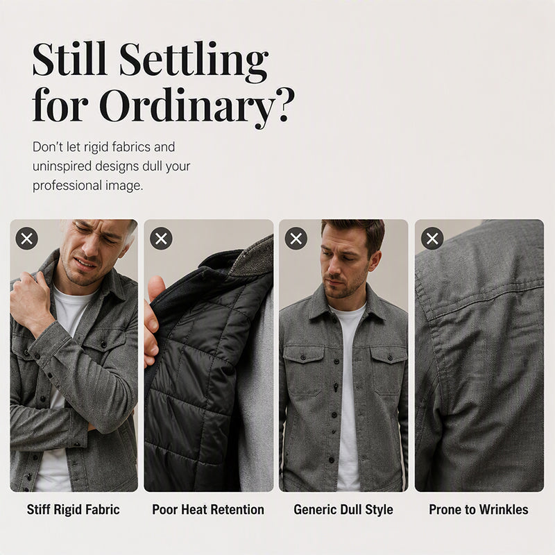 Men's Faux Suede Checkerboard Jacket