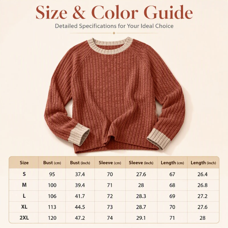 Women's Casual Knit Crewneck Pullover Top