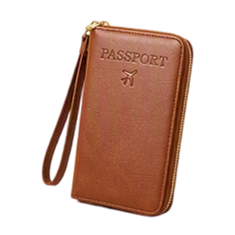 Multifunctional RFID Blocking Travel Passport Wallet