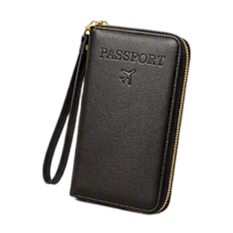 Multifunctional RFID Blocking Travel Passport Wallet