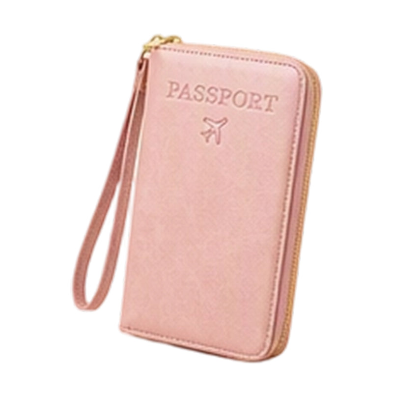 Multifunctional RFID Blocking Travel Passport Wallet
