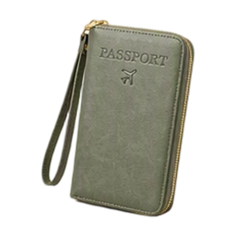 Multifunctional RFID Blocking Travel Passport Wallet