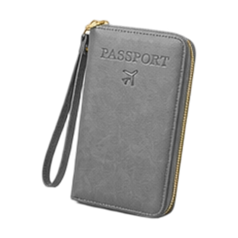 Multifunctional RFID Blocking Travel Passport Wallet