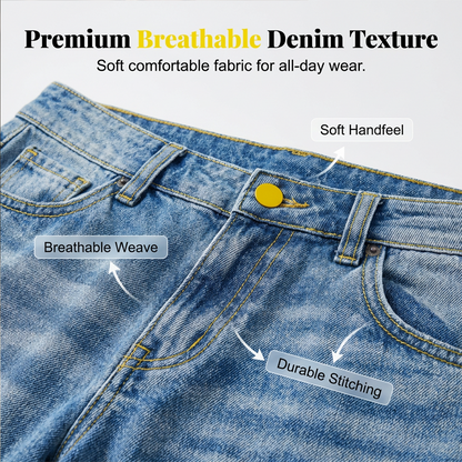 Women’s Casual Loose Fit Straight Leg Jeans