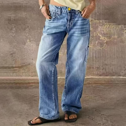 Women’s Casual Loose Fit Straight Leg Jeans