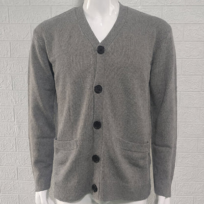 Men's Casual V-Neck Knit Cardigan