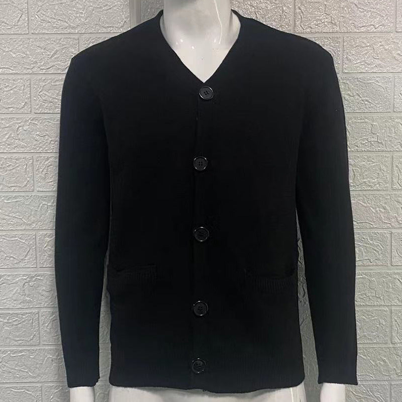 Men's Casual V-Neck Knit Cardigan