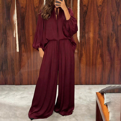 Women's Casual Loose Top & Trousers Set
