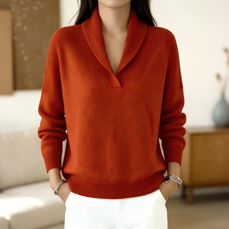 Women's Shawl Collar Pullover Sweater