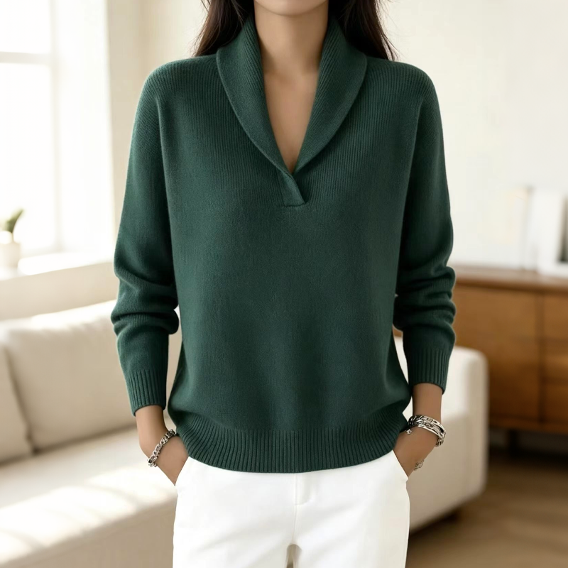 Women's Shawl Collar Pullover Sweater