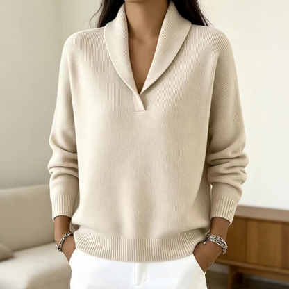 Women's Shawl Collar Pullover Sweater