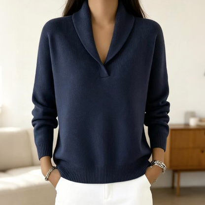 Women's Shawl Collar Pullover Sweater