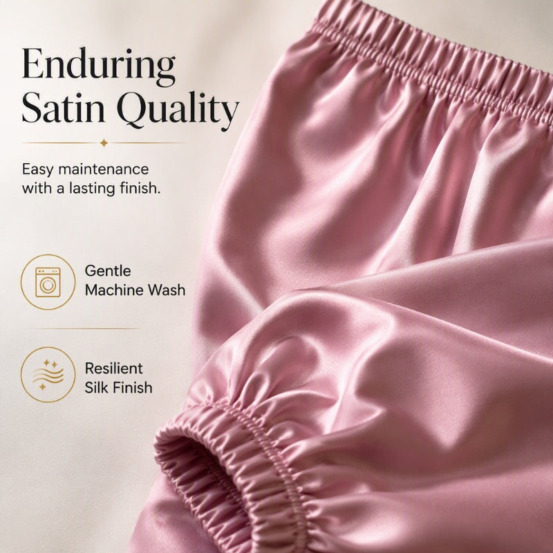 Women's Loose Satin Harem Pants