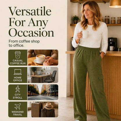 Women's High Waisted Drawstring Pants