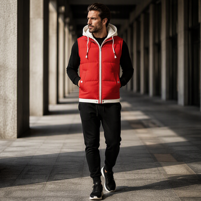 Thickened Hooded Winter Puffer Vest