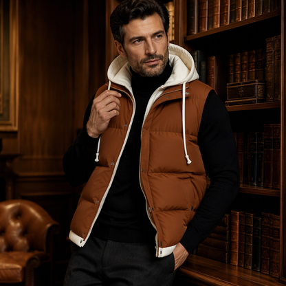 Thickened Hooded Winter Puffer Vest