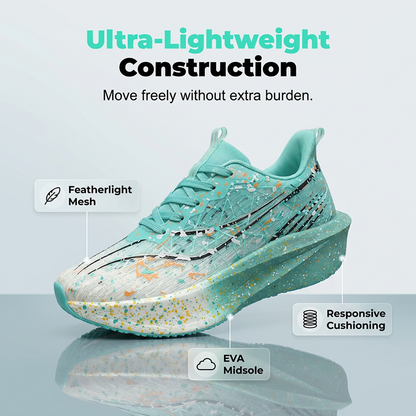 Glow-in-the-Dark Splatter Print Casual Sneakers