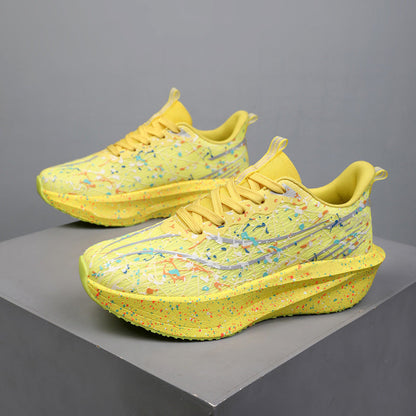 Glow-in-the-Dark Splatter Print Casual Sneakers