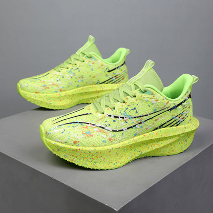 Glow-in-the-Dark Splatter Print Casual Sneakers