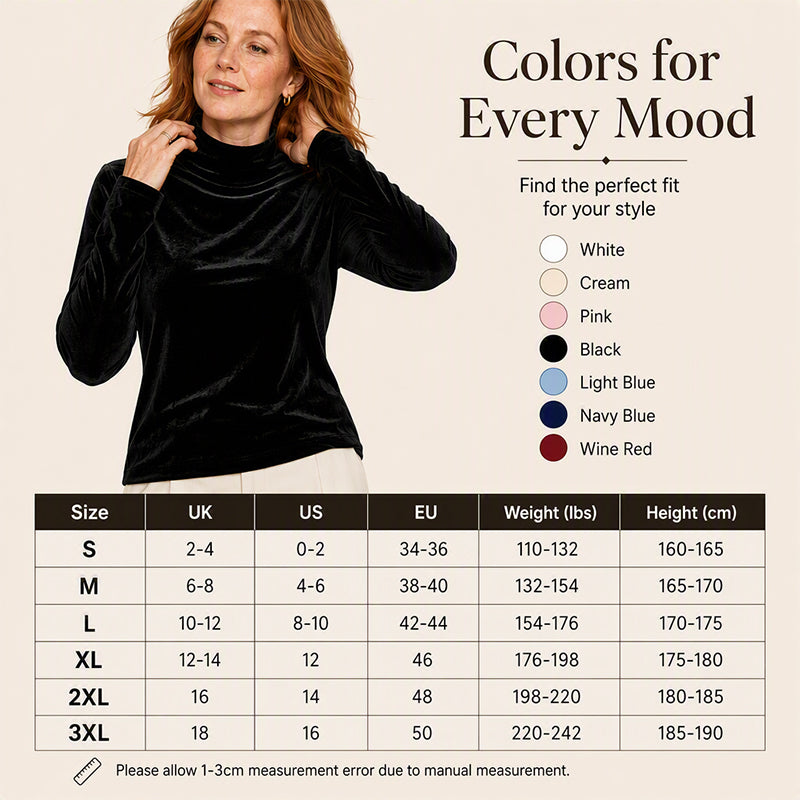 Women's Loose Turtleneck Long Sleeve Top