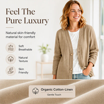 Women's Casual Breathable V-Neck Cardigan