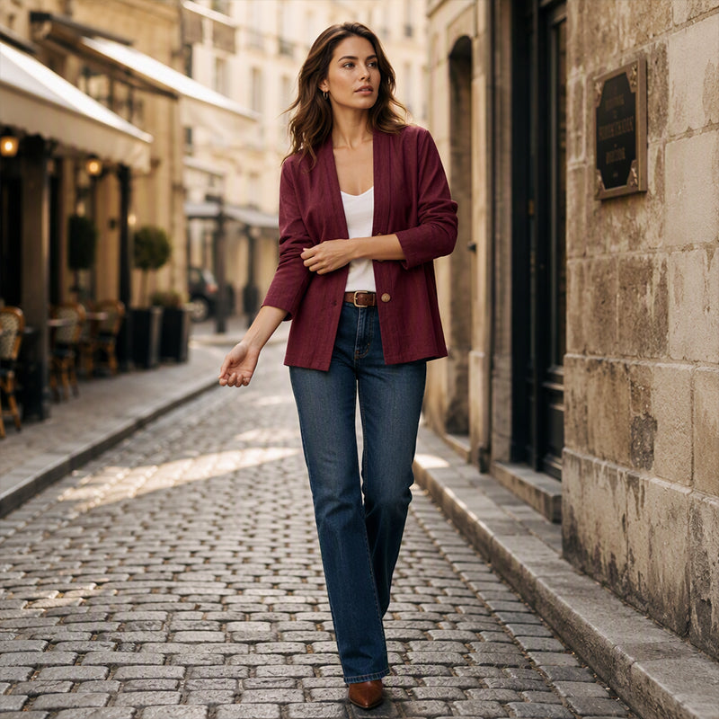 Women's Casual Breathable V-Neck Cardigan
