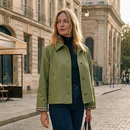 Women's Single-Breasted Cropped Jacket